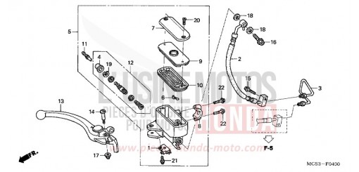 FR. BRAKE MASTER CYLINDER (ST1300) ST13002 de 2002